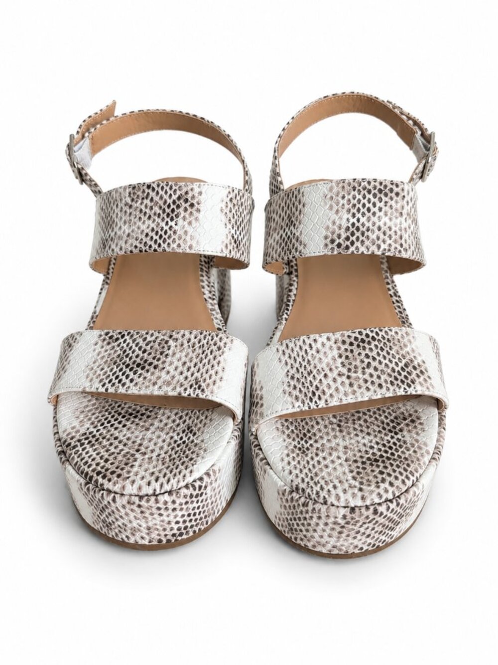 Marc Fisher Panache Platform Sandal Size 9 Snake Print New
